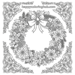 Christmas color by number for adults printable