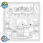 Christmas pokemon coloring pages
