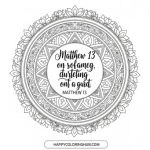 Coloring page matthew 13:24-43