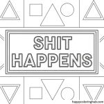 Coloring pages cuss words