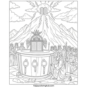 Coloring pages exodus 19