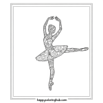 Coloring pages for girls ballerina