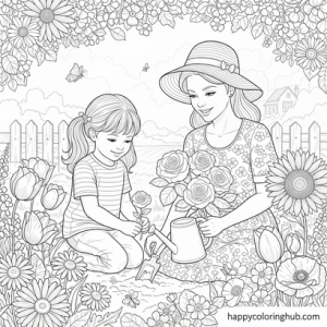 Coloring pages for girls i love my mom