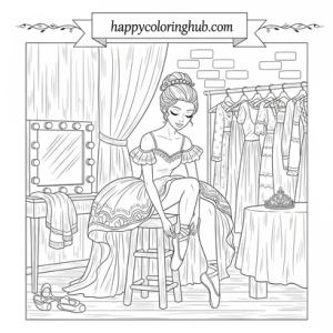 Coloring pages for girls precious moments ballerina