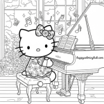 Coloring pages hello kitty