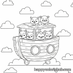 Coloring pages noah s ark