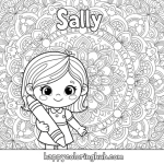 Coloring pages of sally from the nightmare nightmare before christmas