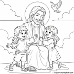 Coloring pages on god is my heavenly father he knows and loves