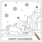 Cute baby zoo animal coloring pages