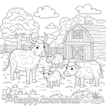 Cute easy coloring pages for kids
