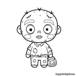 Cute halloween halloween coloring pages