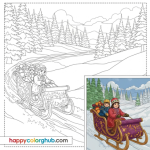 December coloring pages 3rd grade