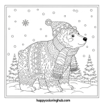 December coloring pages packet
