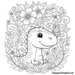 Dino coloring