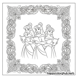 Disney christmas coloring pages