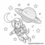 Dog colouring in