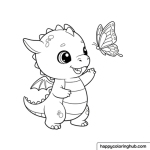 Dragon coloring pages for adults