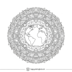 Earth day adult coloring pages