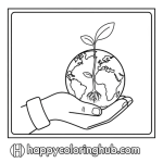 Earth day coloring pages kindergarten