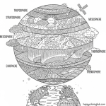 Earth s atmosphere coloring page answers