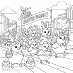 Easter adult coloring sheets