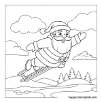 Easy christmas coloring pages cite