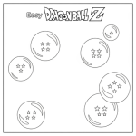Easy dragon ball z coloring pages
