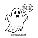 Easy halloween coloring pages