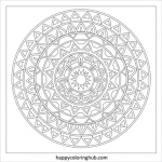 Easy mandala coloring pages for adults