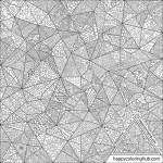 Easy triangle mosaic coloring sheet