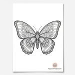 Easy zentangle coloring page
