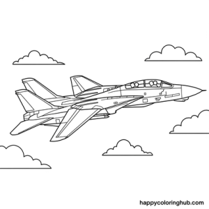 F-14 tomcat coloring pages