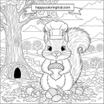 Fall coloring pages for elementary students