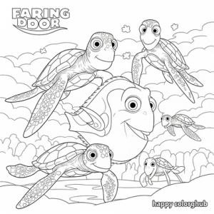 Finding dory coloring pages