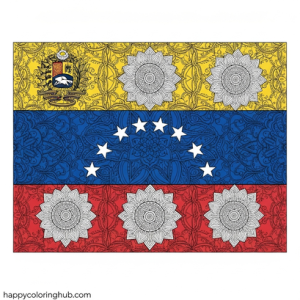 Flags of spanish speaking countries coloring pages