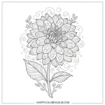 Flower coloring pages