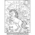 Free adult coloring pages unicorns