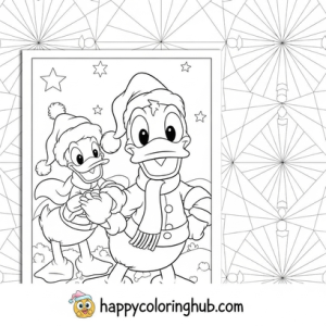 Free christmas disney coloring pages for kids