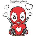 Free coloring pages deadpool