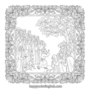 Free coloring pages for zacchaeus – Happy Coloring Hub – Free Printable ...