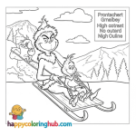 Free grinch coloring page