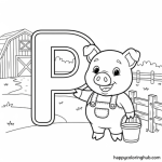 Free printable alphabet coloring pages for toddlers