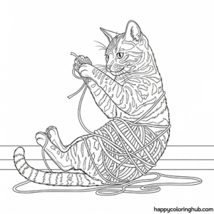 Free printable bengal cat coloring pages