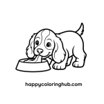 Free printable cocker spaniel coloring pages