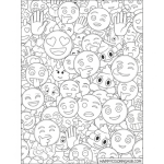 Free printable coloring pages emoji movie