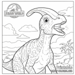 Free printable coloring pages jurassic world