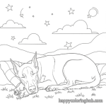 Free printable doberman pinscher coloring pages