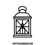 Free printable easy lantern coloring pages