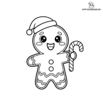 Free printable happy holiday coloring page