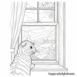 Free printable scottish fold cat coloring sheets